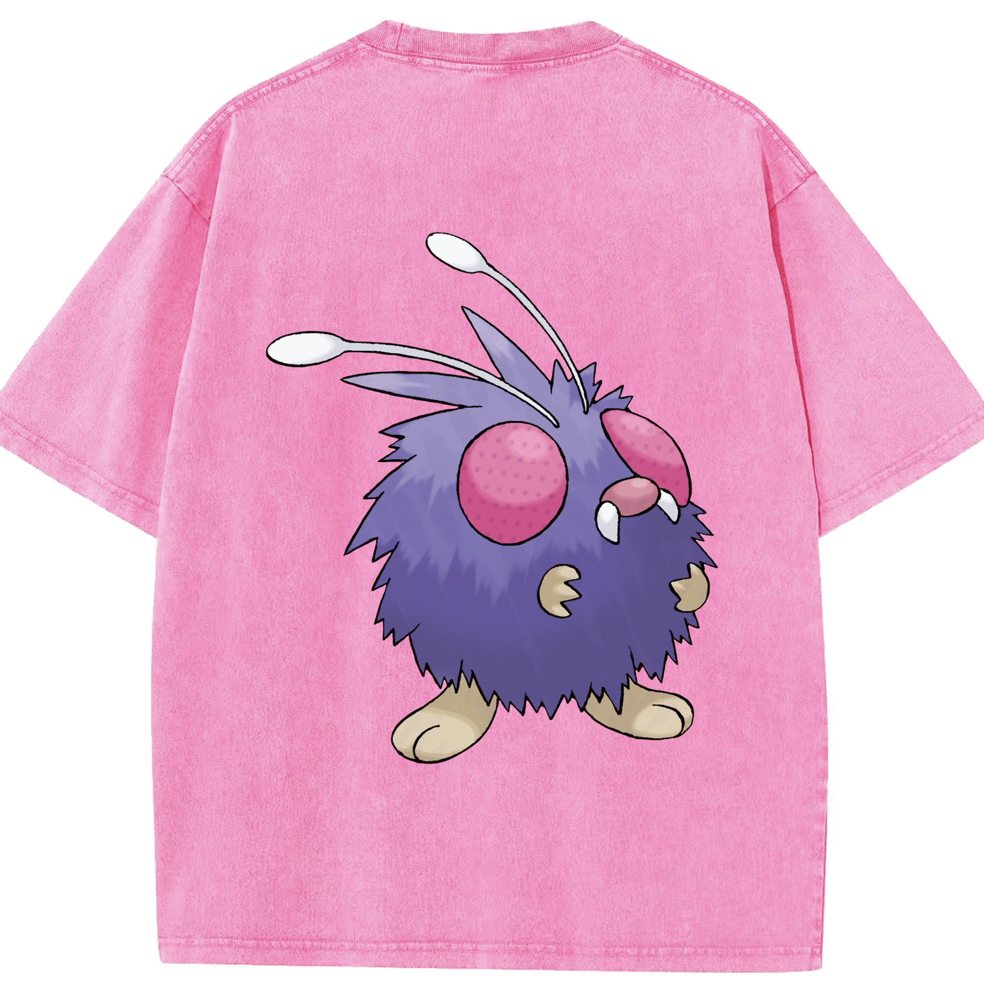 （画像用） ポケットモンスター Pokémon 綿100% ヴィンテージ風 半袖Tシャツ（背面プリント）